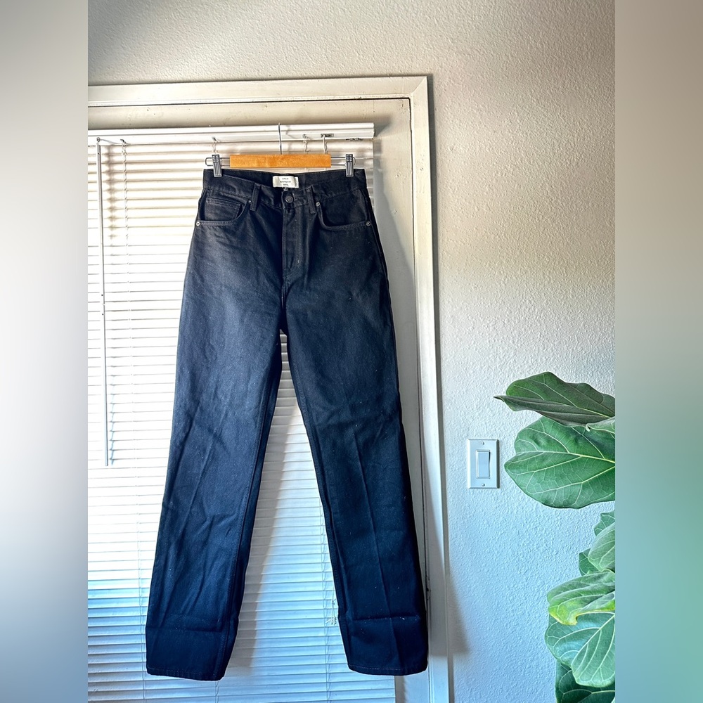 Reformation Rowe Mid Rise Relaxed Straight Jeans
